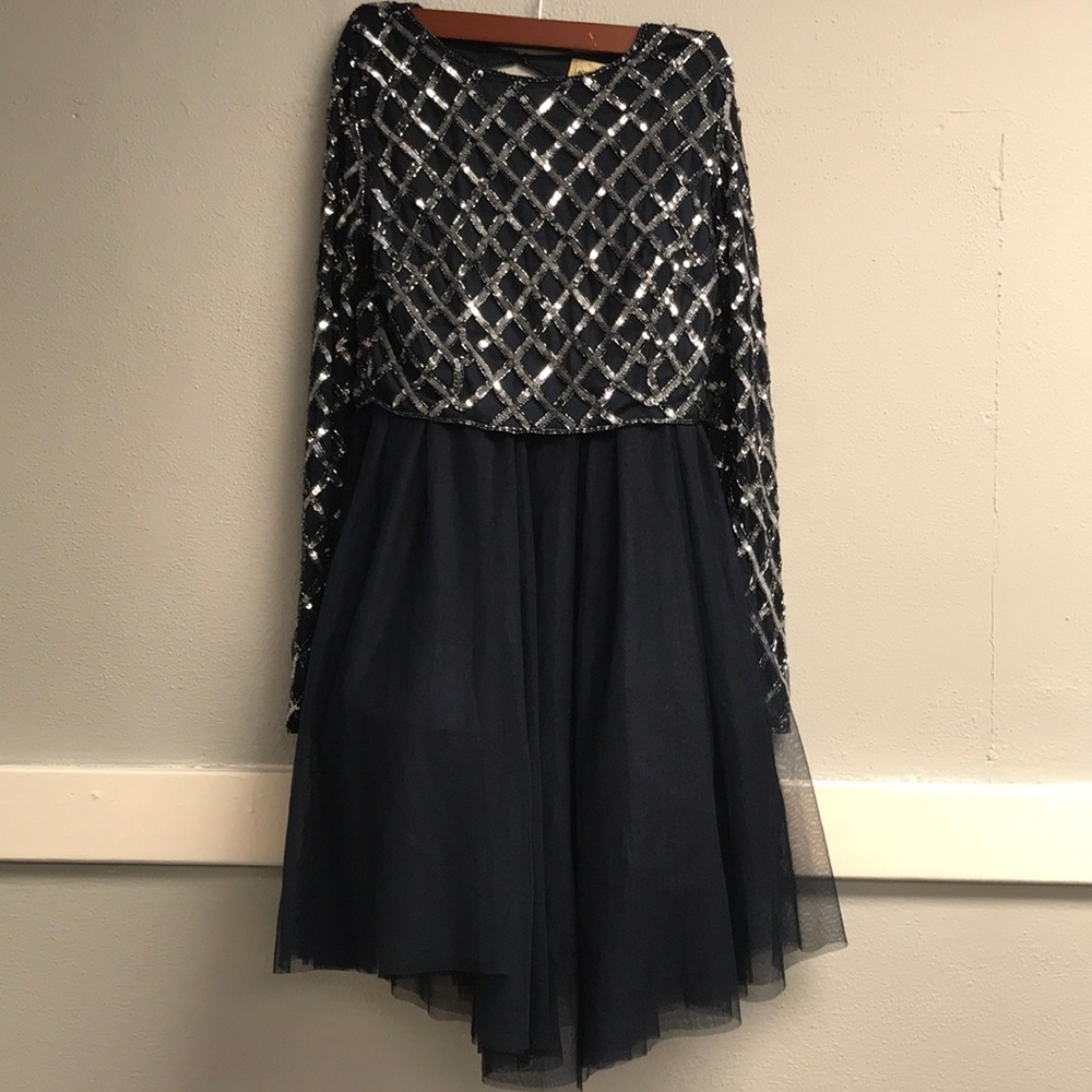 Navy two piece dress